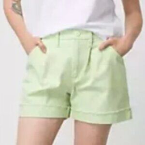 EUC VANS canvas pocket shorts in sour apple green (28)